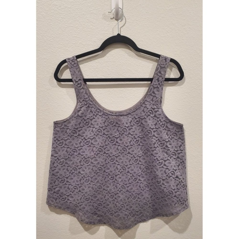 ABERCROMBIE Floral Lace Sleeveless Vest